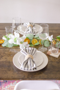 Dried Citrus Table Runner