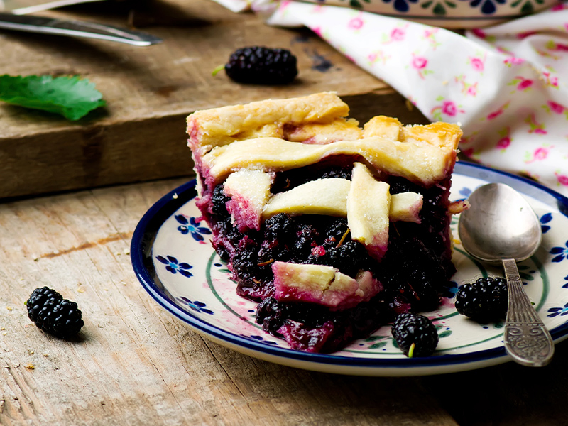 Mulberry Pie, YUM!